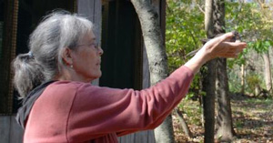 Selkie O'Mira releases a Mourning Dove
